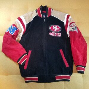San Francisco 49ers Leather Jacket - Mens Small (SFN0016)